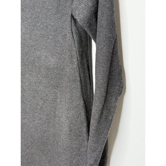 Halston Sweater Womens Tunic Knit Top Gray Size M Long Sleeve Casual Fall Winter - Picture 4 of 11